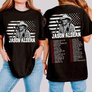 Jason Aldean Full Throttle Tour 2025 Shirt, Country Music Concert Tee Fans Gift